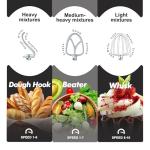 Kitchen in the box Stand Mixer, 4.5QT+5QT Two bowls Electric Food Mixer, 10 Speeds 3-IN-1 Kitchen Mixer for Daily Use with Egg Whisk,Dough Hook,Flat Beater (Onyx Black, 5QT)