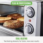 GreenLife Countertop Toaster Oven Air Fryer Stainless Steel, Healthy Ceramic Nonstick, PFAS Free, Tray & Basket, Bake, Broil, Reheat, Adjustable Temp & Time Control, Auto Shutoff, Black