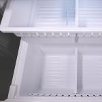 West Bend Refrigerator Freestanding French Door Design Fridge with 5.1 Cu.Ft. Freezer Capacity, Adjustable Electronic Control and Frost Free Defrost, 17.5-Cu.Ft, Metallic