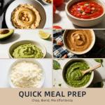 Mini Food Processor and Vegetable Chopper, Electric Food Chopper for Baby Food Maker, 4/0.5 Cup Double Containers for Salad, Carrot, Garlic Press, Hard Cheese