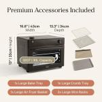 Our Place Large Wonder Oven Pro | 8-in-1 Digital Countertop Oven with Large 32Qt quarts | Non-toxic, Quartz & Stainless Steel | Air Fry, Toast, Roast, Bake, Broil, Reheat & Dehydrate | Char