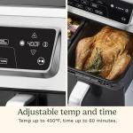 Cuisinart Dual Basket Air Fryer, 2-4.25 QT Baskets, Total 8.5 QT, 4 Functions Air Fry, Roast, Bake and Keep Warm, Features Sync Finish and Sync Settings, Toss Reminder, Auto Warm Mode and Auto-Pause