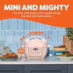Instant Pot 4QT RIO Mini 7-in-1 Multi-Cooker, Pressure Cooker, Slow cook, Sauté, Steam, Rice Maker, Yogurt, & Warmer, Rosewater, 4 Quarts