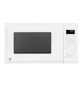 GE GCST09N1WWW Microwave Oven, 900-watt 7 Auto Cooking Settings, Child-Lock Technology, Kitchen Essentials for The Countertop, Dorm Room or Apartment, 0.9 Cu. Ft, White
