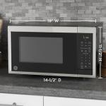GE GCST09N1WWW Microwave Oven, 900-watt 7 Auto Cooking Settings, Child-Lock Technology, Kitchen Essentials for The Countertop, Dorm Room or Apartment, 0.9 Cu. Ft, White