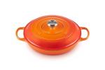 Le Creuset Enameled Cast Iron Signature Braiser, 3.5 qt., Flame