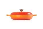 Le Creuset Enameled Cast Iron Signature Braiser, 3.5 qt., Flame