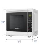 Frigidaire Countertop Microwave - Digital Control Panel - 6 Auto Cooking Settings - 10 Power Levels - Child Safety Lock - 0.7 Cu. Ft., White
