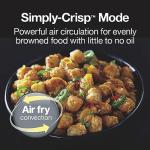 Proctor Silex Simply-Crisp Air Fryer Toaster Oven Combo with 4-in-1 Functionality (Air Fry, Bake, Broil & Toast), 1200 Watts, Fits 4 Slices or Personal Pizza, Auto Shutoff, Black (31265)