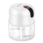 EASYSPEED Electric Garlic Chopper 1Cup, Mini USB Charging Wireless Food Processor with 304 Stainless Steel, 2 Sharp Blades, Portable Kitchen Meat Grinder for Onion, Garlic, Ginger, Chili