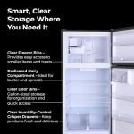 Kenmore 33 in. 20.4 cu. ft Capacity Refrigerator/Freezer with Full-Width Adjustable Glass Shelving, Humidity Control Crispers, Ice Maker, ENERGY STAR Certified, Black