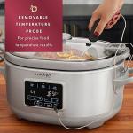 Crockpot Programmable 7-Quart Cook & Carry Slow Cooker with Sous Vide Stainless Steel