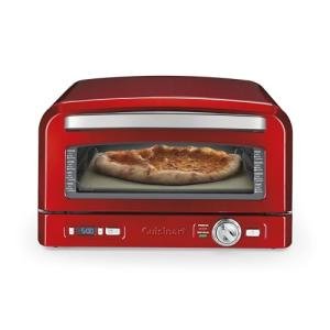 Cuisinart Indoor Pizza Oven – Bake 12” Pizzas in Minutes – Portable Countertop Pizza Oven – Pomodoro Red Stainless Steel - CPZ-120R