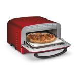 Cuisinart Indoor Pizza Oven – Bake 12” Pizzas in Minutes – Portable Countertop Pizza Oven – Pomodoro Red Stainless Steel - CPZ-120R
