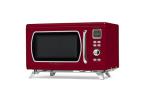 Nostalgia Mid-Century Retro Countertop Microwave Oven - Large 900-Watt - 0.9 cu ft - 8 Pre-Programmed Cooking Settings - Digital Clock - Kitchen Appliances - Red