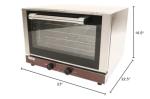 Kratos Commercial Oven, Half Size Electric Countertop Convection Oven, Holds Four Half Size Sheet Pans, 120V (29M-002)
