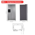 LG 27 cu. ft. Side-by-Side Standard Depth Slim in Door Ice and Water Dispenser in PrintProof Stainless Steel Wi-Fi Enabled LS27T3230S