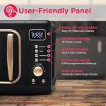 FRIGIDAIRE EMW788RETRO 0.7 cu. ft. Retro Microwave, Black-Gold