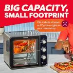 Instant Pot No Preheat Required* 4-Slice Air Fryer Toaster Oven with InstantHeat Technology, 7-in-1, Air Fry, Bake, Toast, Roast, Broil, Warm, and Make Pizza