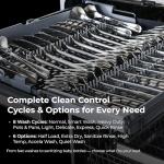 Kenmore 22-14682 Elite 24" Built-In Dishwasher-UltraWash Plus, TurboDry, QuietWash, SmartWash, TurboFlex Third Rack & Reach-Thru Handle - 15 Place Settings -42 DBA - ENERGY STAR Certified - 24"-White