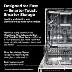 Kenmore 22-14682 Elite 24" Built-In Dishwasher-UltraWash Plus, TurboDry, QuietWash, SmartWash, TurboFlex Third Rack & Reach-Thru Handle - 15 Place Settings -42 DBA - ENERGY STAR Certified - 24"-White