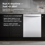 Kenmore 22-14682 Elite 24" Built-In Dishwasher-UltraWash Plus, TurboDry, QuietWash, SmartWash, TurboFlex Third Rack & Reach-Thru Handle - 15 Place Settings -42 DBA - ENERGY STAR Certified - 24"-White