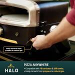 HALO Versa 16 Pizza Oven | 16” Rotating Stone, Patented Dual Burner System, 5-Minute Pizzas, Easy Clean | Propane Powered | HZ-1004-ANA