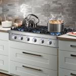 AAOBOSI 36 inch Gas Cooktop, Freestanding Range Commercial Cooktops, Built-in Propane Stoves Top NG/LPG Switch, Cast Iron Stove Top Covers for with 6 Gas Burners for Cooking, Grilling