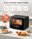 FOTILE HYZK32-E3-B ChefCubii 1.1 cu. ft. 4-in-1 Combi-Steam Oven with Steam-Bake, Air Fry, Convection, Dehydrator Functions, and 50 Preset Menus, Black