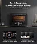 FOTILE HYZK32-E3-B ChefCubii 1.1 cu. ft. 4-in-1 Combi-Steam Oven with Steam-Bake, Air Fry, Convection, Dehydrator Functions, and 50 Preset Menus, Black