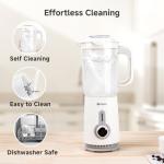 Simplus 3 in 1 Blender and Food Processor Combo for Kitchen, Small Electric Food Chopper, Meat and Vegetable Grinder, 380W High Speed 5 Cup Blenders with 2 Speeds and Pulse for Smoothies and Shakes