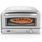 Cuisinart Indoor Pizza Oven CPZ-120 Stainless Steel Countertop Design Heats to 700°F Bakes 12” Neapolitan, Deep Dish & Detroit Style Pizzas in 5 Mins Portable, Versatile & Easy to Use (Renewed)