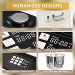 9-IN-1 Stand Mixer, 660W 12-Speed Kitchen Mixer, 5.5QT Bowl Household Food Mixers include Dough Hook, Whisk and Beater, Food Mixer for Most Home Cooks, Kitchen Scale for Baking and Most Home Cooks