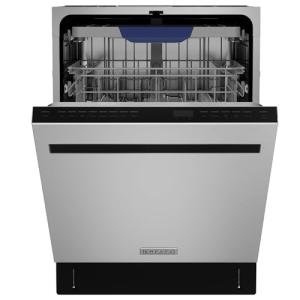 Empava 24 Inch Built-in Dishwasher, Stainless Steel Tub 15 Place Settings, 8 Wash Cycles, Top Control, Auto Door Dry, 49 dB Ultra Quiet, Energy Star & UL Certified