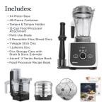 Vitamix Ascent X4 Gourmet SmartPrep Kitchen System with Food Processor Attachment plus 2 additional Blade Discs, 48-ounce Container with SELF-DETECT, Polar White