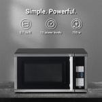Countertop Microwave Ovens 0.7 Cu. Ft. 700 Watts Microwave Oven With LED Lighting,Turntable and Child Lock,Compact Microwave Perfect for Apartments and Dorms,Easy Clean Interior, Black