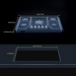 Empava 30 Inch Gas Cooktop, Stove Top LPG/NG Convertible, 5 SABAF Sealed Burners Made in Italy, Ion Ignition Technology,CSA Certified,in Stainless Steel, for Homes, kitchens