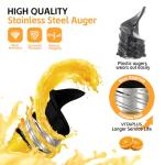 Cold Press Juicer, VITAPLUS Masticating Juicer,2025 New Version AC Induction Motor 46 RPM Slow Juicing Extractor Machine of Maximum Yield with 5.8" Feeding Chute for Whole Vegetables and Fruits