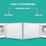 Koolatron 1.2 Cubic Feet Capacity White Upright freezer - 1 wired shelf, Garage Ready, Meat Storage, Manual Defrost, Space Saving, Congelador For Home, Apartment, Basement, Dorm, Room