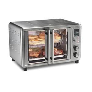 Hamilton Beach Sure Crisp 6-in-1 XL Digital Air Fryer Toaster Oven Combo, With Easy-Access French Doors, Bake, Broil, Toast, Pizza & Reheat Functions, 0.9 cu. ft. Capacity, Stainless Steel (31191)