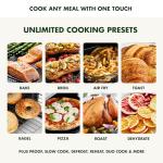 GreenPan 13-in-1 Elite Countertop Convection Oven & Air Fryer, PFAS-Free Ceramic Tray & Pizza Pan, Adjustable Racks, Multifunction Presets, Toaster, Bake, Broil, Roast, Proof, Dehydrate, Cloud Cream