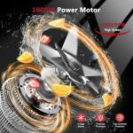 H-Duka 1800W Smoothie Blender and Grinder Combo 70OZ Large Capacity Countertop Blenders for Kitchen High Speed Blender for Smoothies Ice Crushing Frozen Drinks Puree (Dark Red)