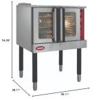 Kratos Commercial Electric Convection Oven, Full Size Free Standing Convection Oven for Restaurants, 1 Phase, 208V (29Y-056)