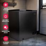 Frigidaire Chest Deep Freezer, 5 Cu. Ft. Capacity, Granita Rugged Design-Adjustable Thermostat-Removable Vinyl Coated Wire Basket-Easy Defrost Drain