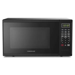 Farberware 1.1 Cu. Ft. Countertop Microwave Oven – 1000 Watts Power, Auto Cook Settings, Defrost, Easy Clean and Child Safety Lock-Black