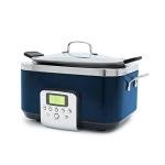 GreenPan Elite 8-in-1 Programmable 6QT Electric Slow Cooker,Dishwasher Safe Lid & Removable Crock, PFAS-Free Healthy Ceramic Nonstick Multi-Cooker,Sear, Sauté,Brown,Steam Basket,Roast, Oxford Blue