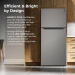 Kenmore 30" Top Mount Refrigerator with Freezer - Adjustable Shelving, Humidity-Controlled Crispers, LED Lighting, ENERGY STAR Certified, 18.1 cu. ft. Capacity - Fingerprint Resistant Metallic Steel