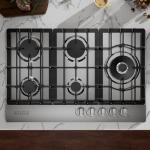 Empava 30 Inch Built-in Gas Cooktop with 5 Sealed SABAF Burners, Stainless Steel Surface Ion Ignition, LPG/NG Convertible, Dishwasher Safe Grates