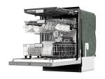 SHARP SDW6767HS Smart Dishwasher Works with Alexa. Includes LED Interior lights, Stainless Steel interior, Heated Dry with Fan Assist, Wash Zone cleans half load on either rack, Adjustable Third Rack