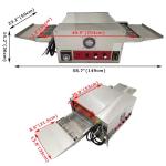 WYDDDARY Conveyor Pizza Oven 32~572°F Commercial Conveyor 12" Belt Baking Electric Oven for Pizzerias, Cafes, and Fast-food Restaurants AC220V 1PH